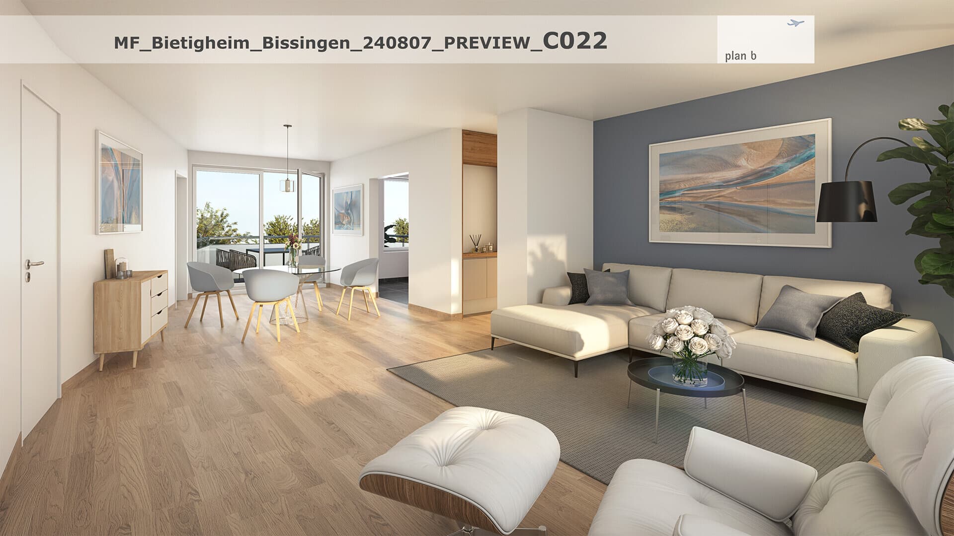 Visualisierung Wohnzimmer