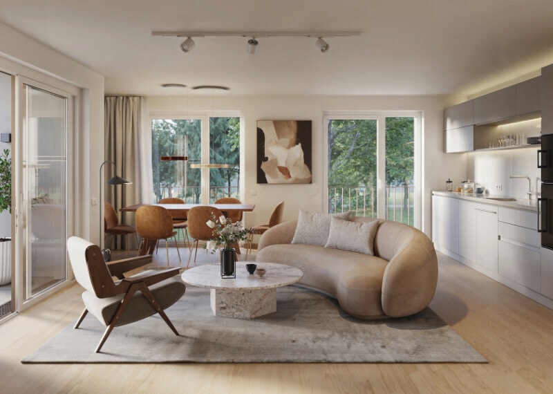 Wohnzimmer Kurpark Bad Cannstatt