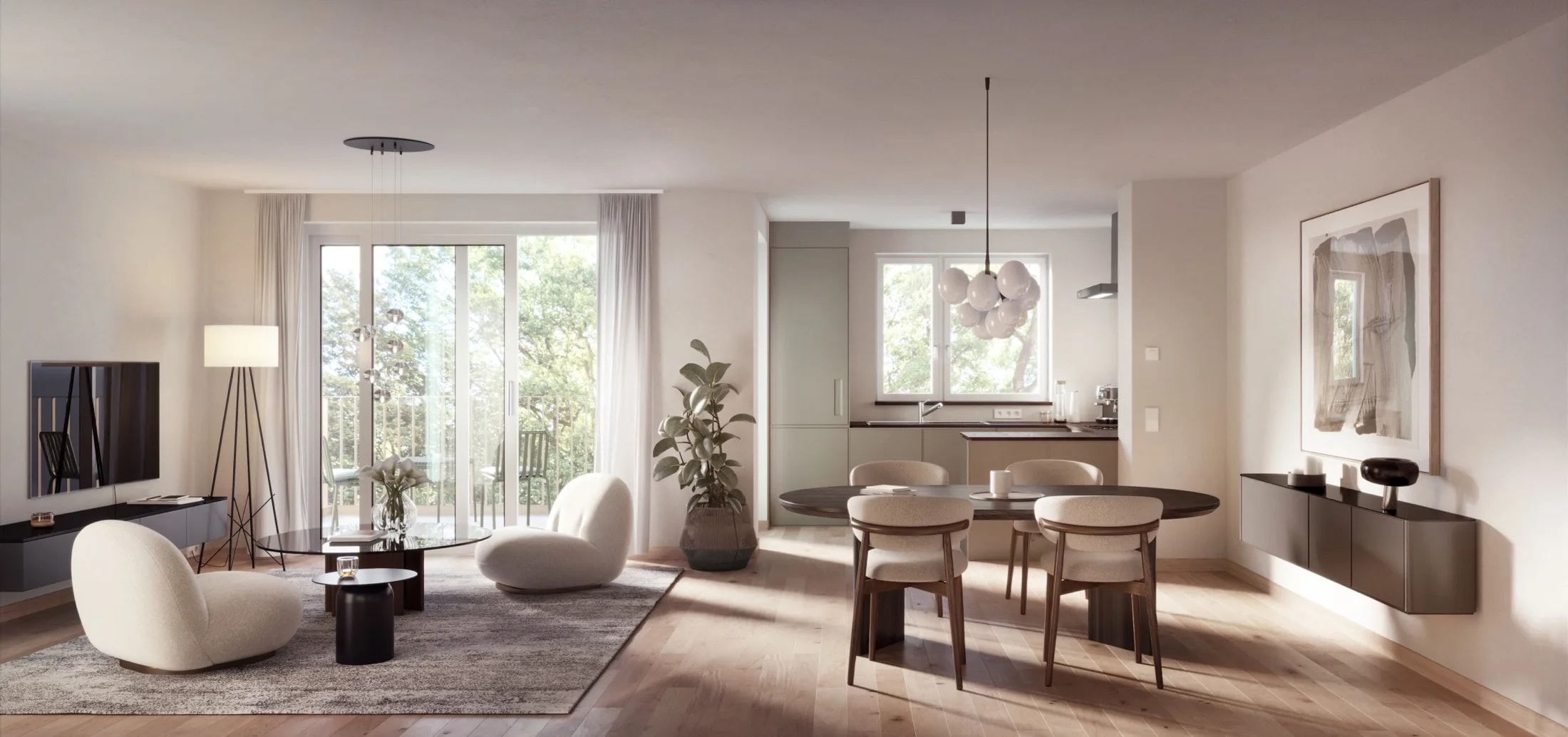 Urban Asset – Visualisierung Wohnzimmer