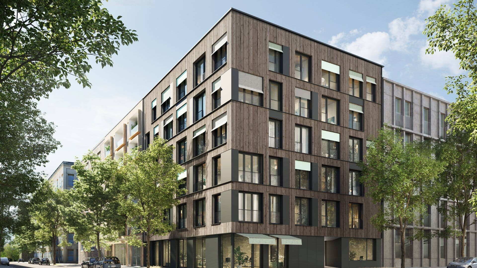 Wohnprojekt in Holzhybridbauweise