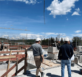 Auf der Baustelle